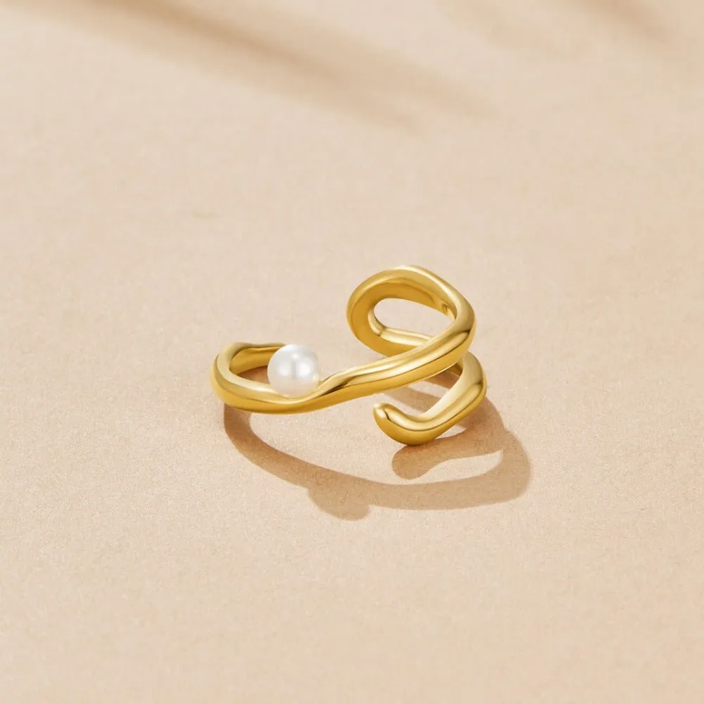 Pearl Geometric Ring