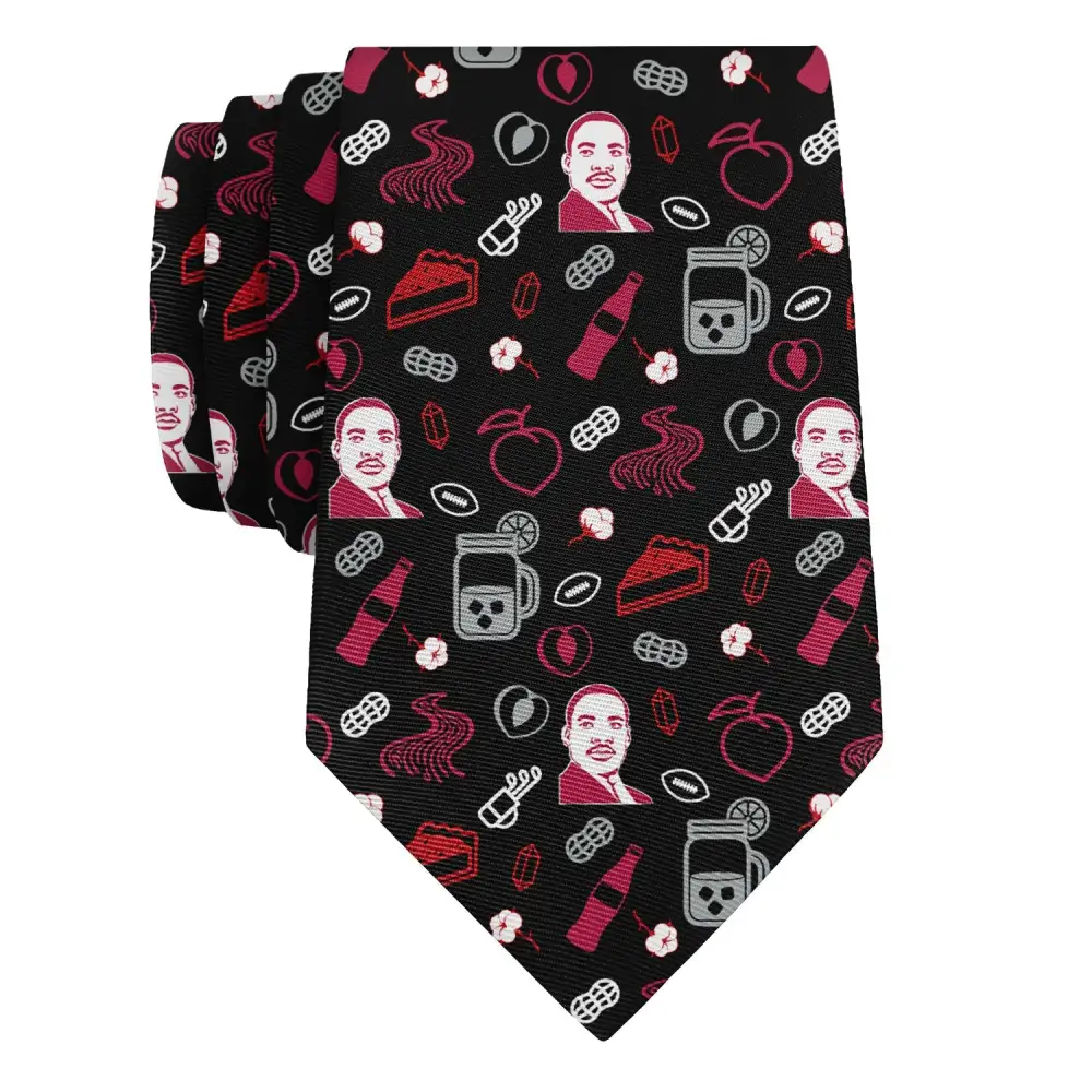 Refined Heritage Emblem Composition Necktie