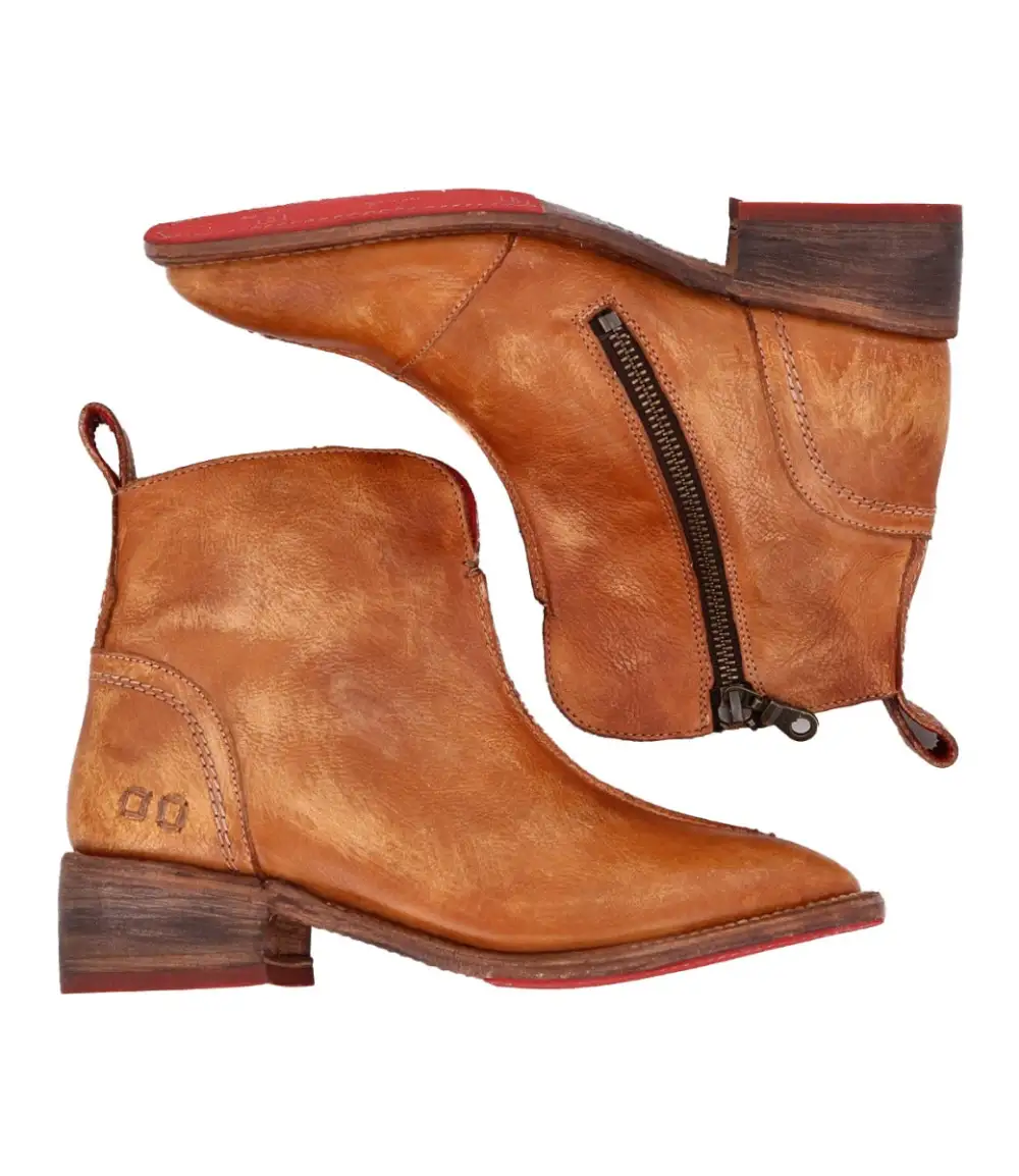Pull-Tab Refined Ankle Boots