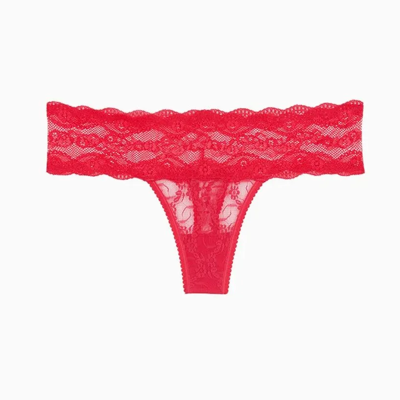 Women's High Cut Seamless Cotton Gusset Stretch Lace Cotton Second Skin Soft Fabric Supportive Fit Tanga Panty