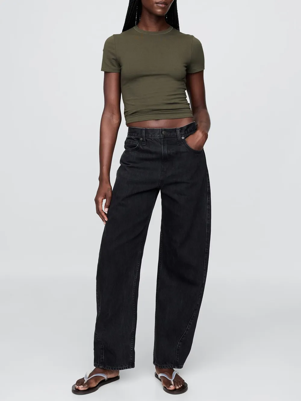 Round Neck Short Sleeved T-Shirt