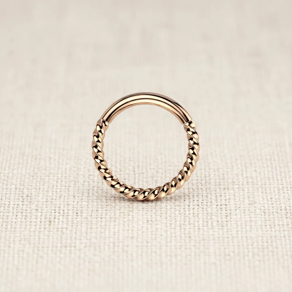 Everyday Titanium Hinged Hoop Ring