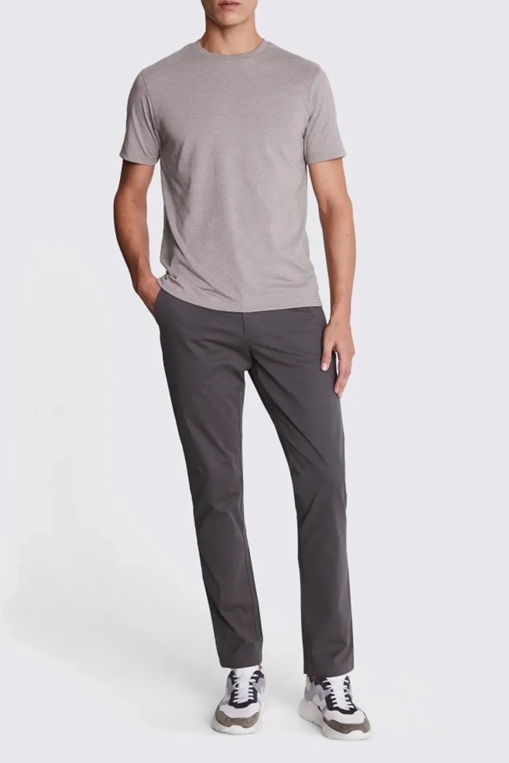 Taupe Men's Multi-Functional Casual T-Shirt