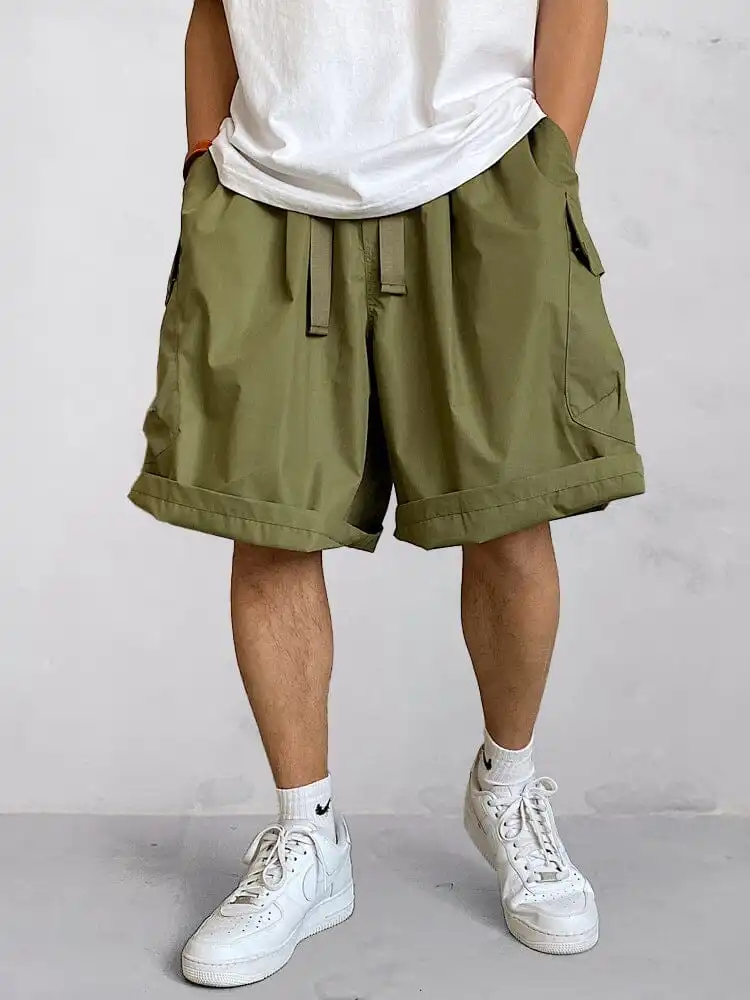 Relaxed Cargo Pocket Shorts