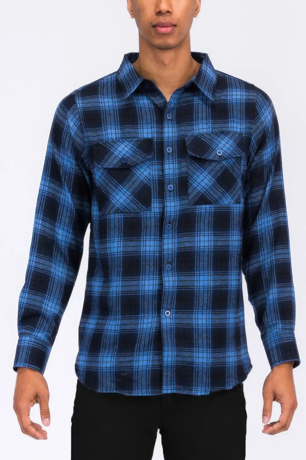 Regular Fit Checkered Plaid Flannel Shirt