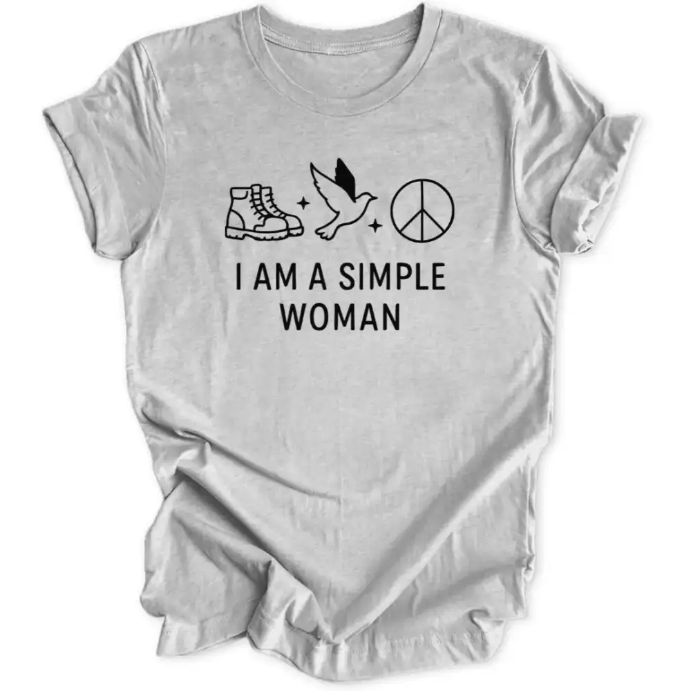 Simple Woman Peace Unisex T-Shirt