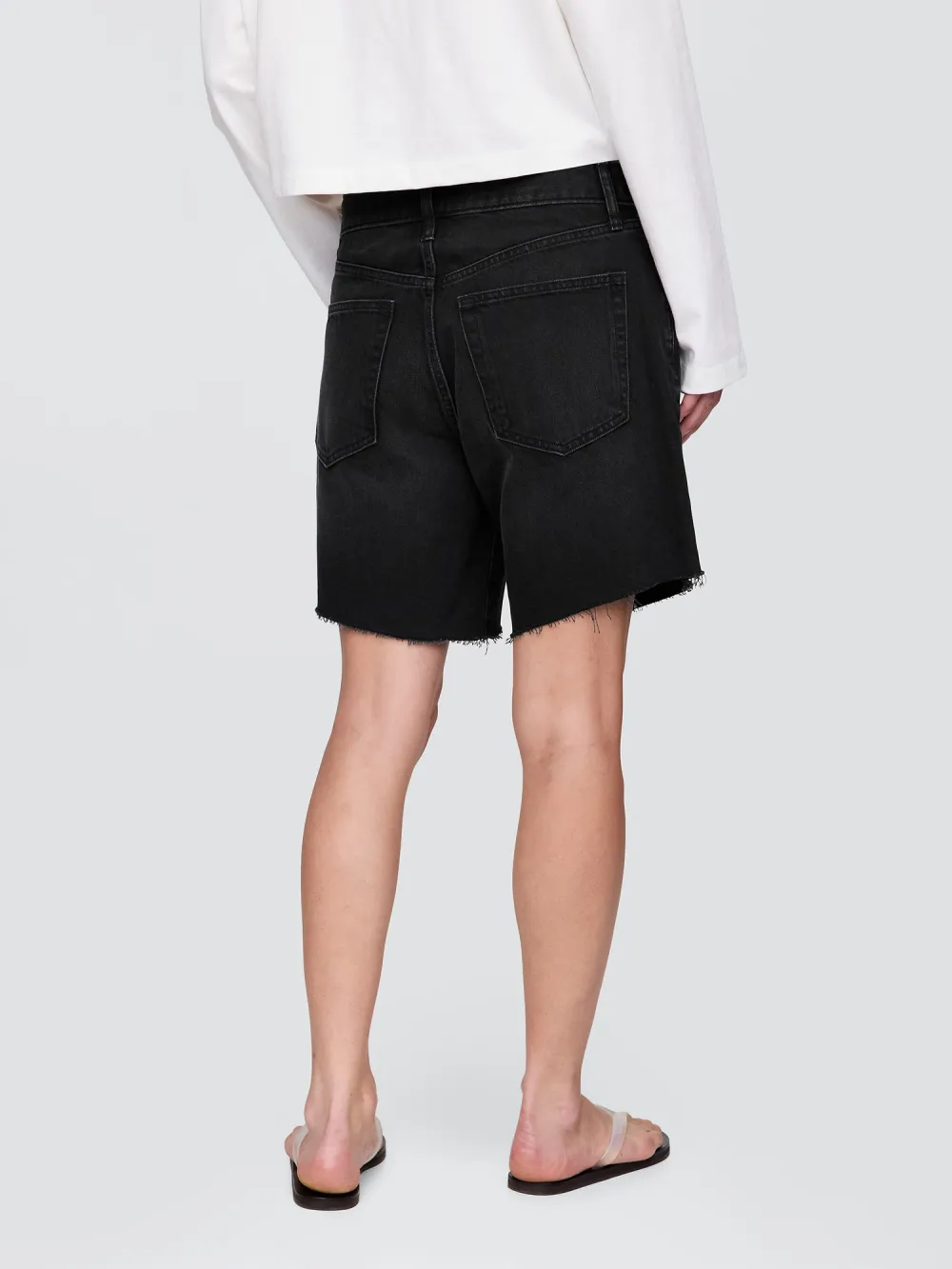 Cotton Denim Shorts
