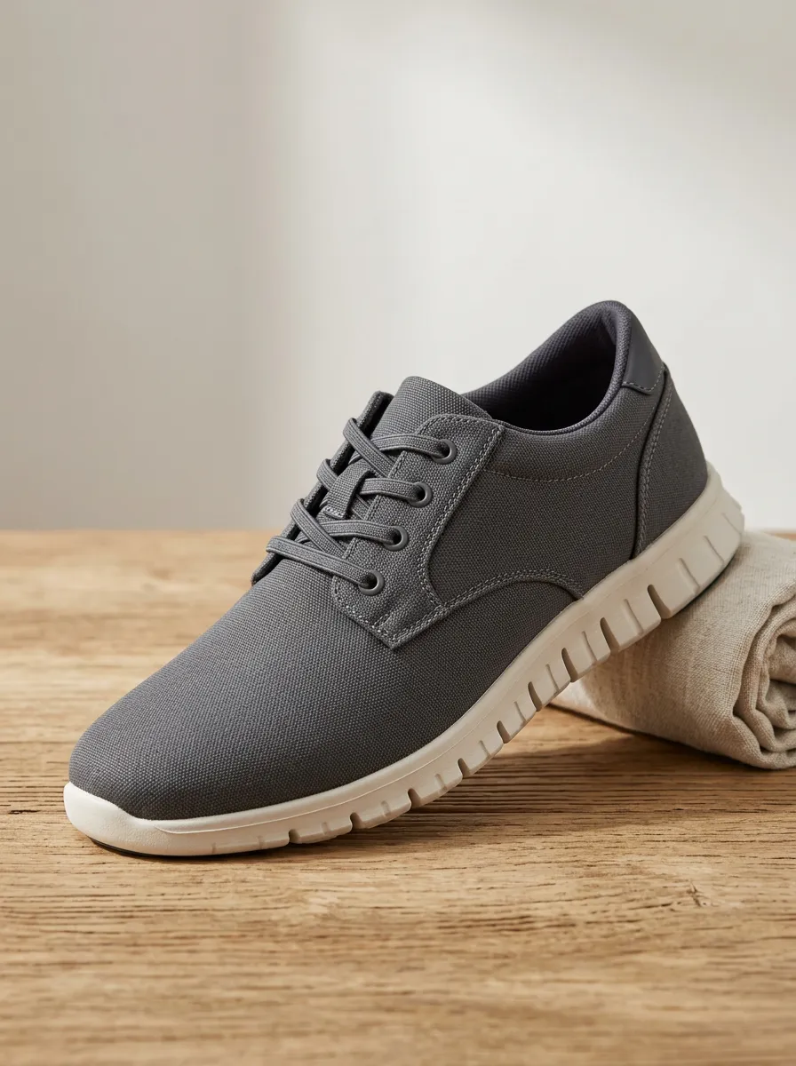 Men's Downtown Refined Casual Minimalist Patterned Canvas Shoes