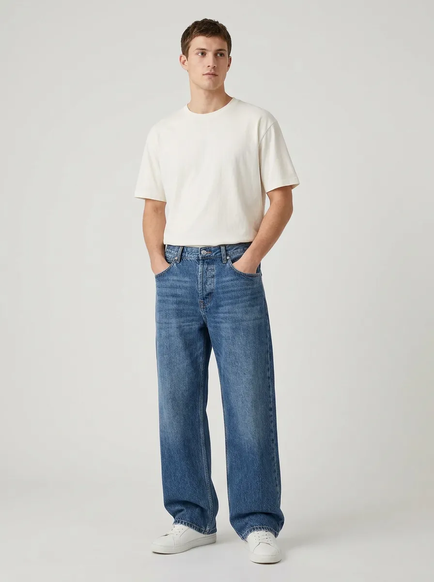 Men's Street Casual Relaxed Fit Jeans