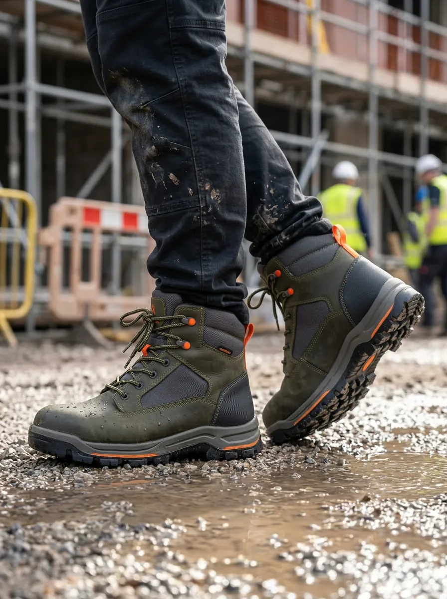 Durable-Look Workwear Men's Waterproof Work Boots