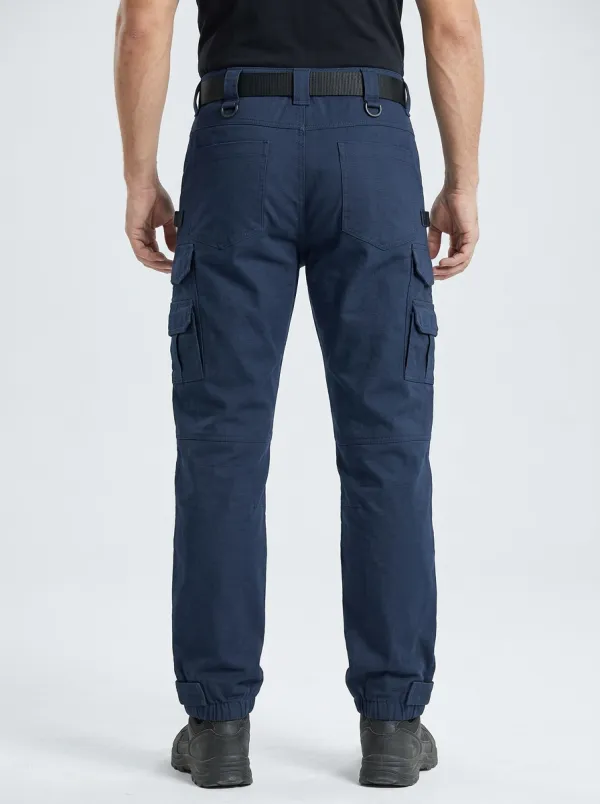 Men's Navy Tactical Multi-Pocket Cargo Pants