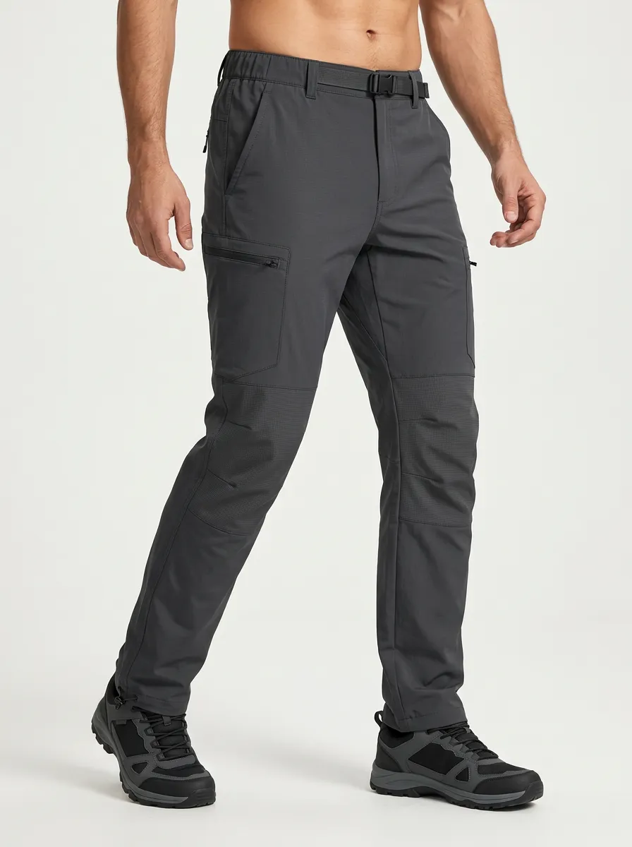 Men's Trail Cargo Pants with Printed Mountain Print