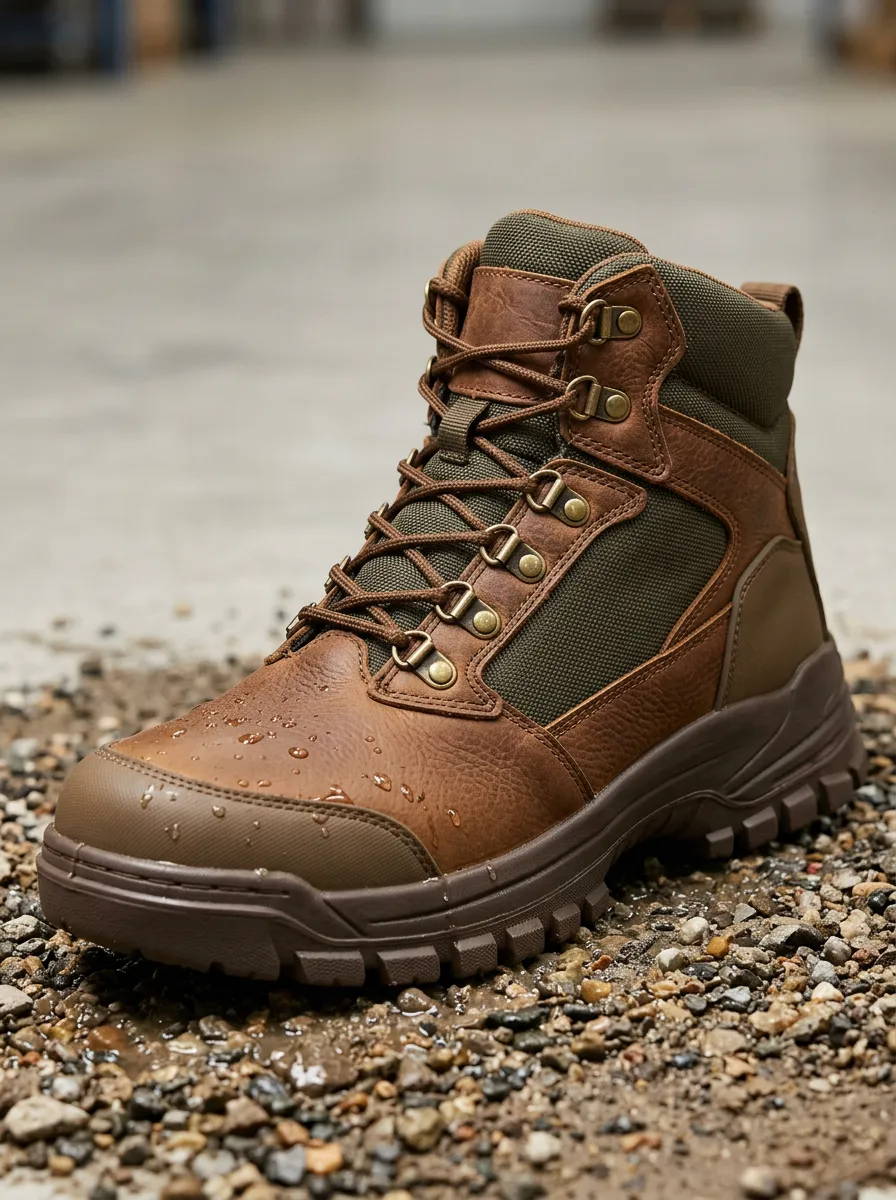 Functional Hiking Outdoor Utility Look Men' Waterproof Work Boots