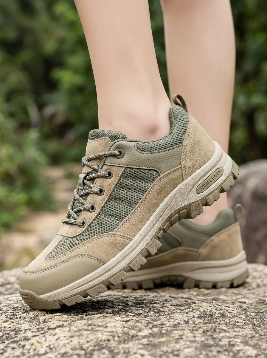 Women's Suede Mesh Outdoor Work Shoes