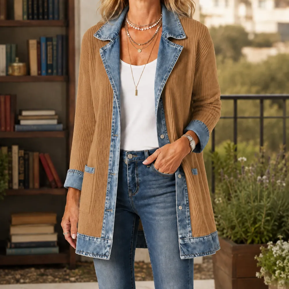 Ribbed Layering Cardigan