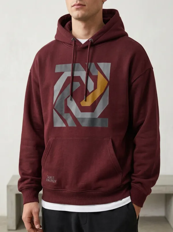 Men's Geometric Print Pullover Hoodie