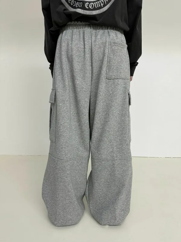 Velvet Lined Cuffed Relaxed Cargo Pants
