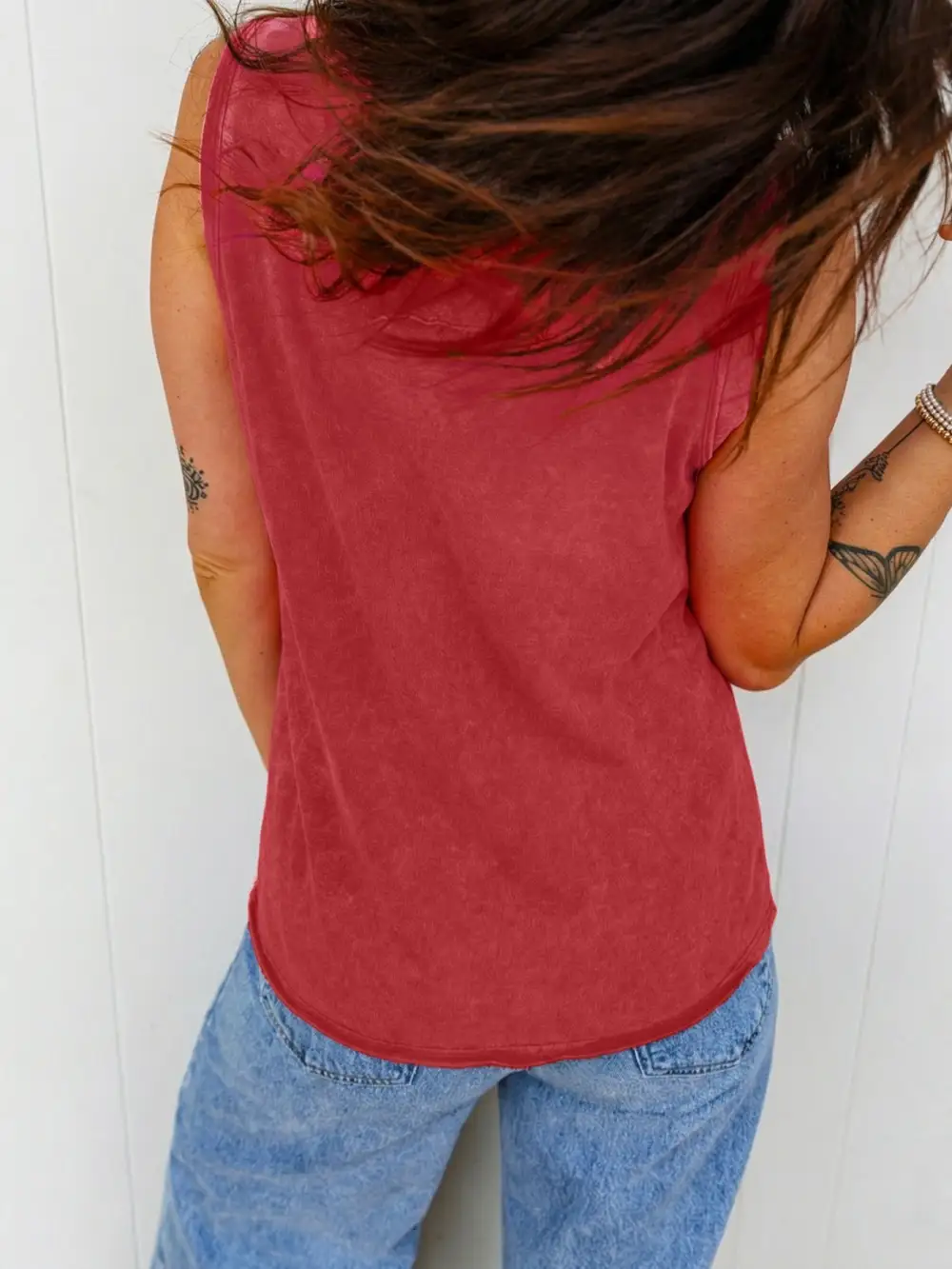 V-Neck Cotton Tank Top