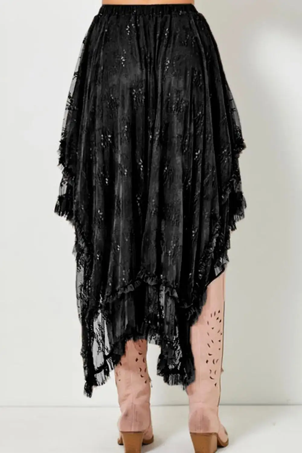 Classic Lace Elastic Skirt
