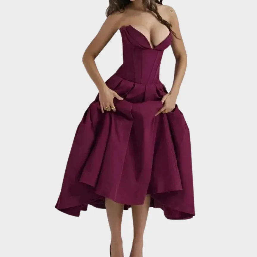Cotton Flowing Midi Dress