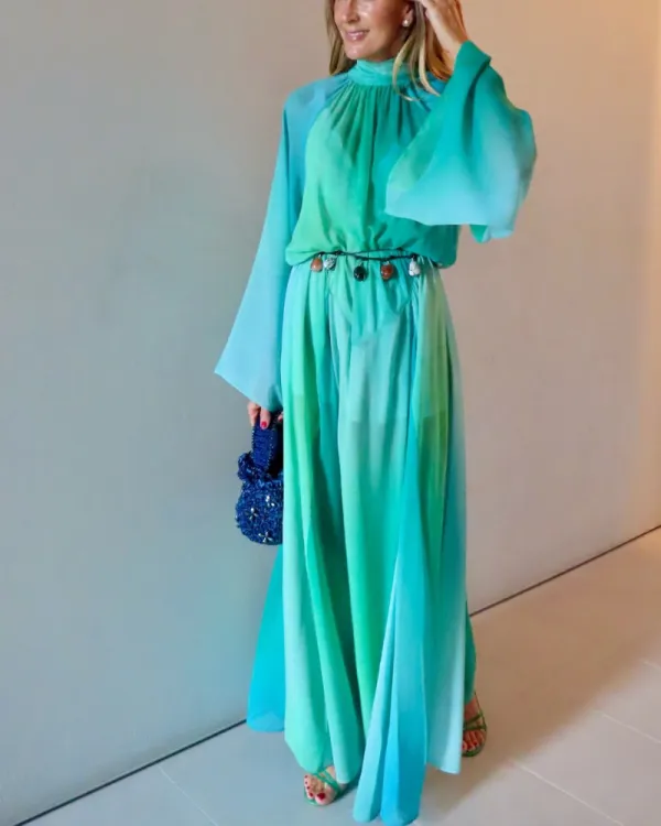 Easy Fit Maxi Tie Detail Dress