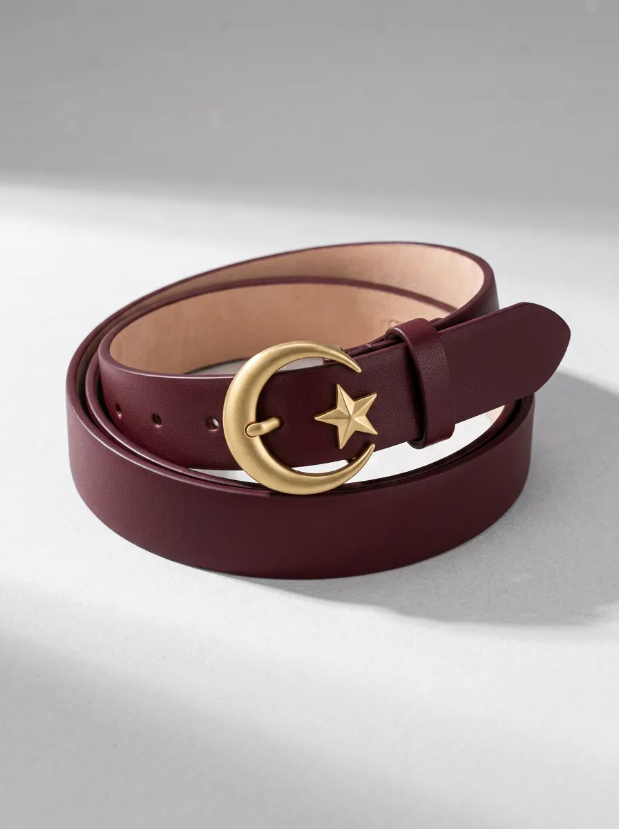 Minimal Statement-Buckle Waist Belt