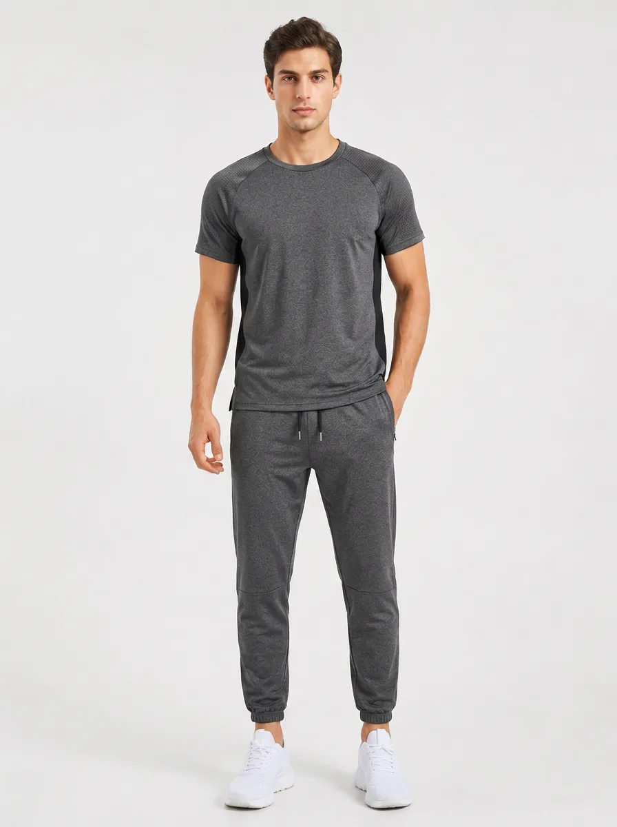 Men's Printed Workout Sports Set