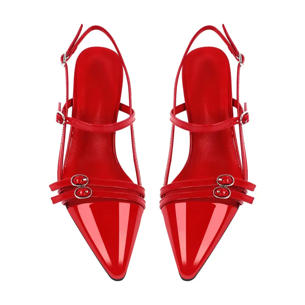 Sleek Pointed Toe Stiletto Slingback Pumps