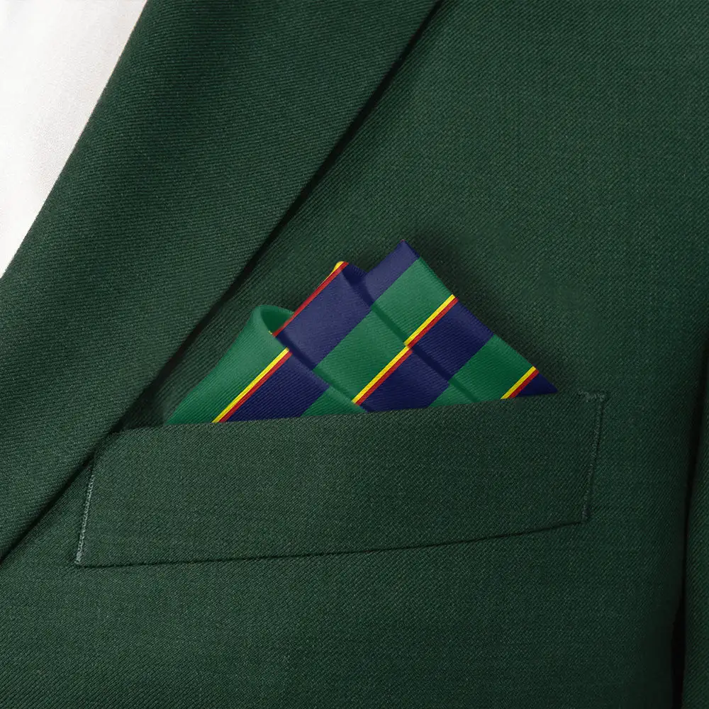 Understated Tailored Striped Pocket Square