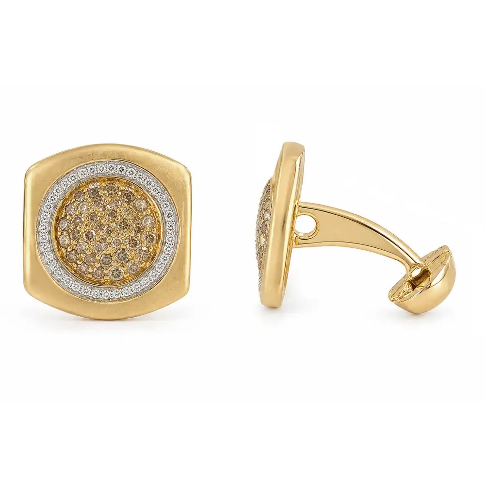 Champagne Diamond Cufflinks