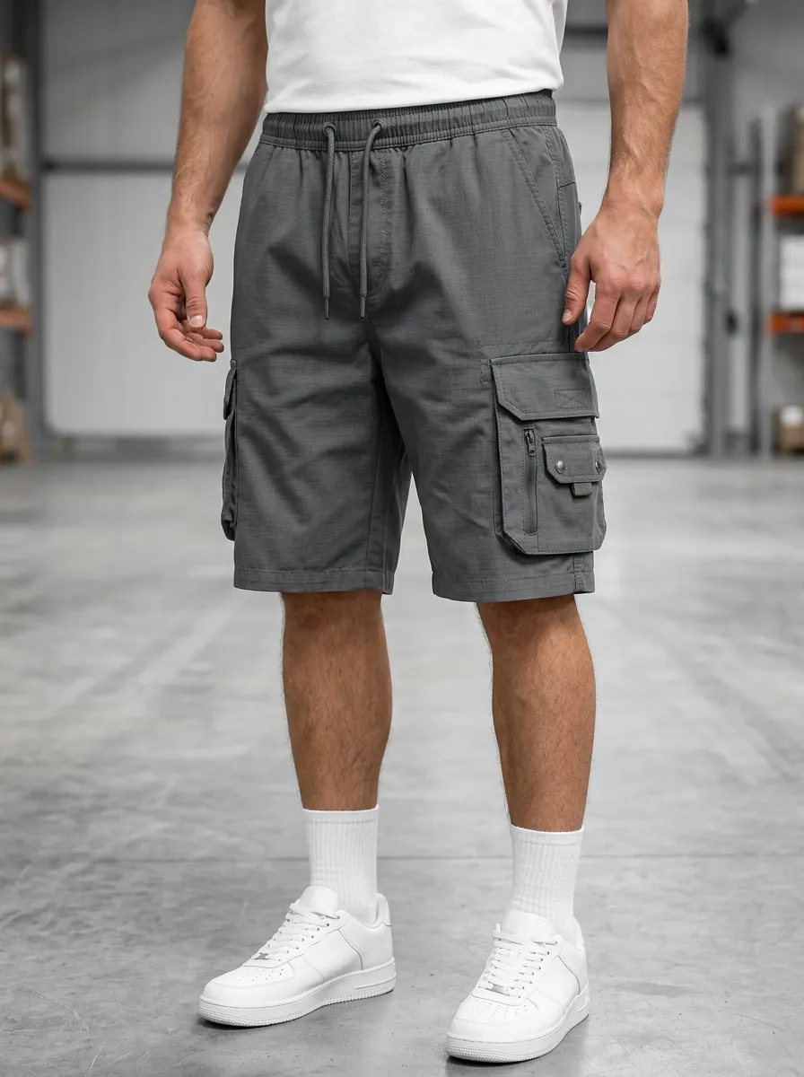 Modern Multi-Pocket Casual Cargo Shorts