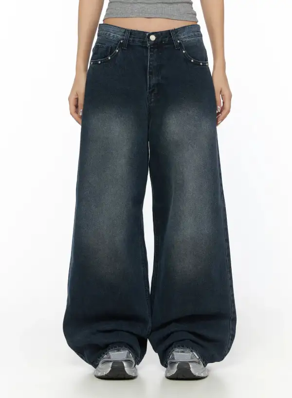 Casual Low-Rise Baggy Jeans