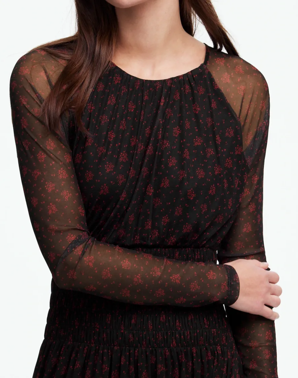 Smocked Maxi Dress In Floral