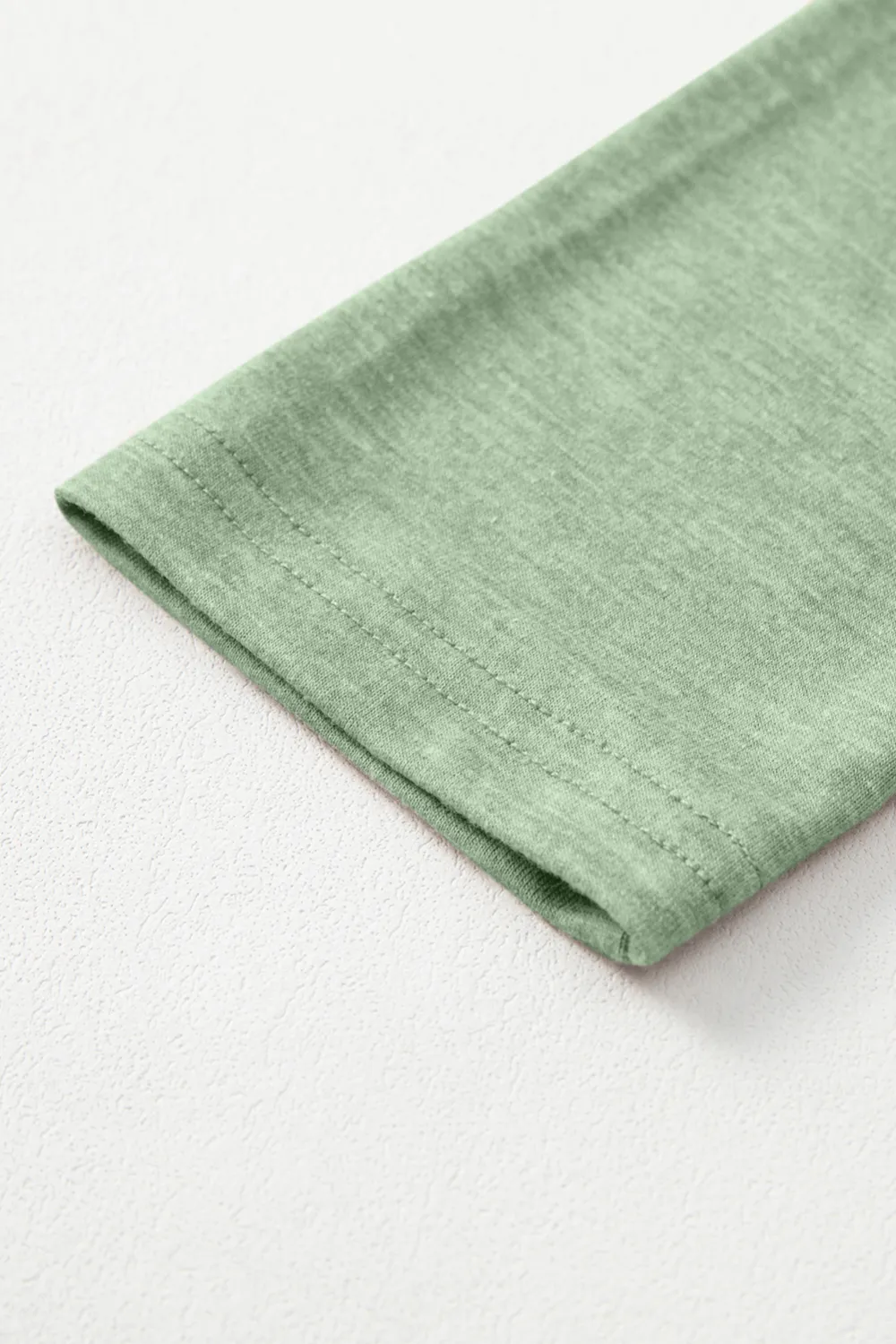 Grass Green V Neck Long Sleeve Top