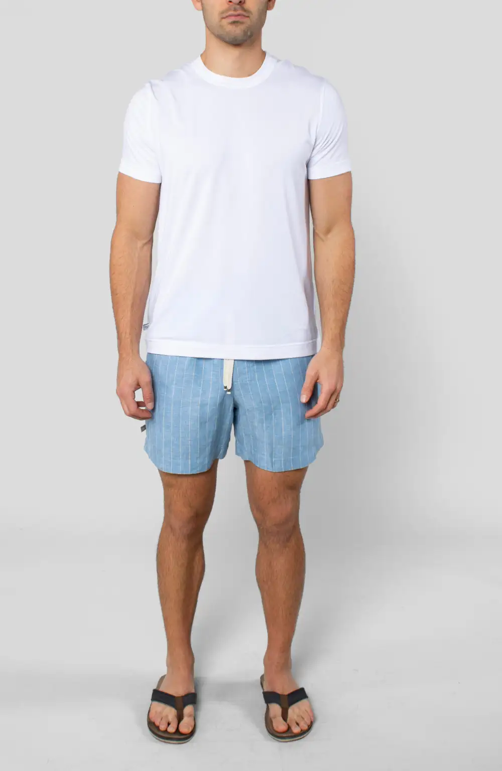 Men's Relaxed Linen Drawcord Shorts