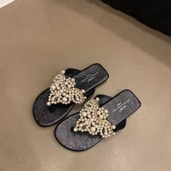 Polished Slide Sandals