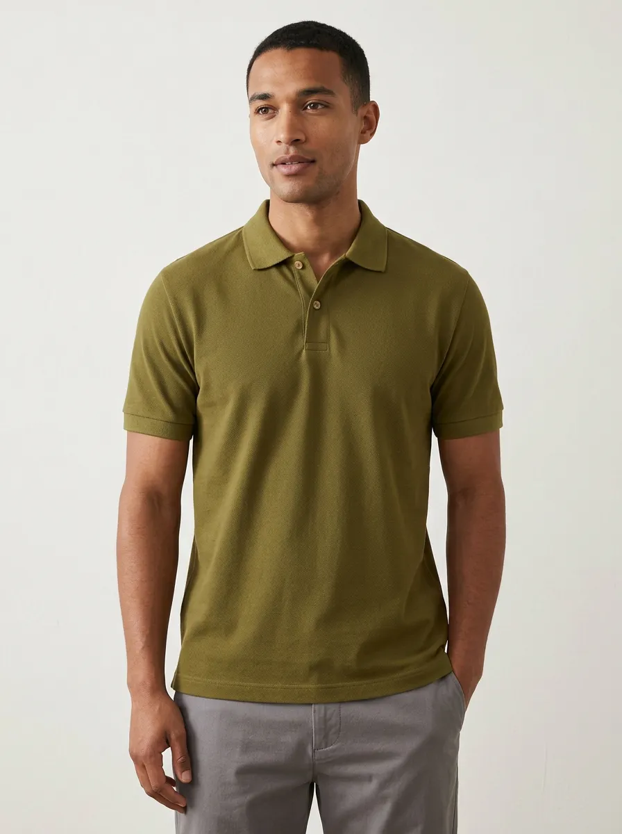 Business-Casual Classic Men's Polo Shirt