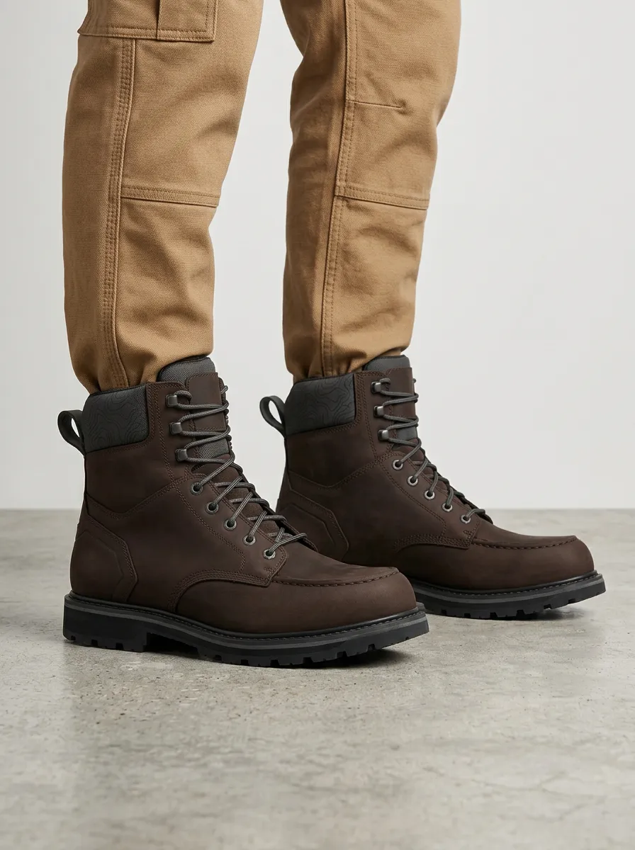 Topographic Hiking Work Boots Terrain
