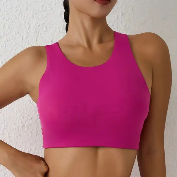 Sports Bra with Asymmetric Back