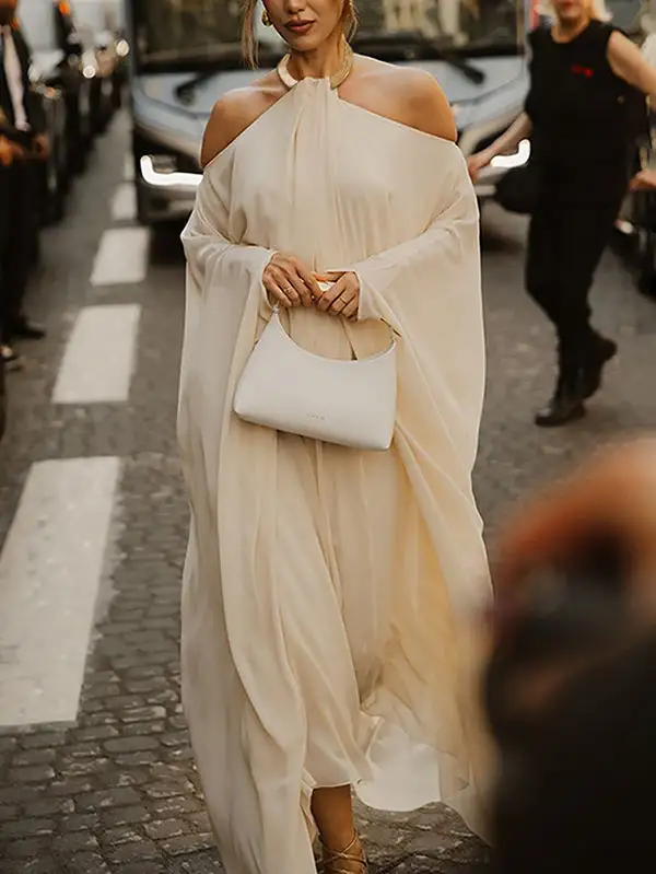 Loose Long Neck Maxi Dress
