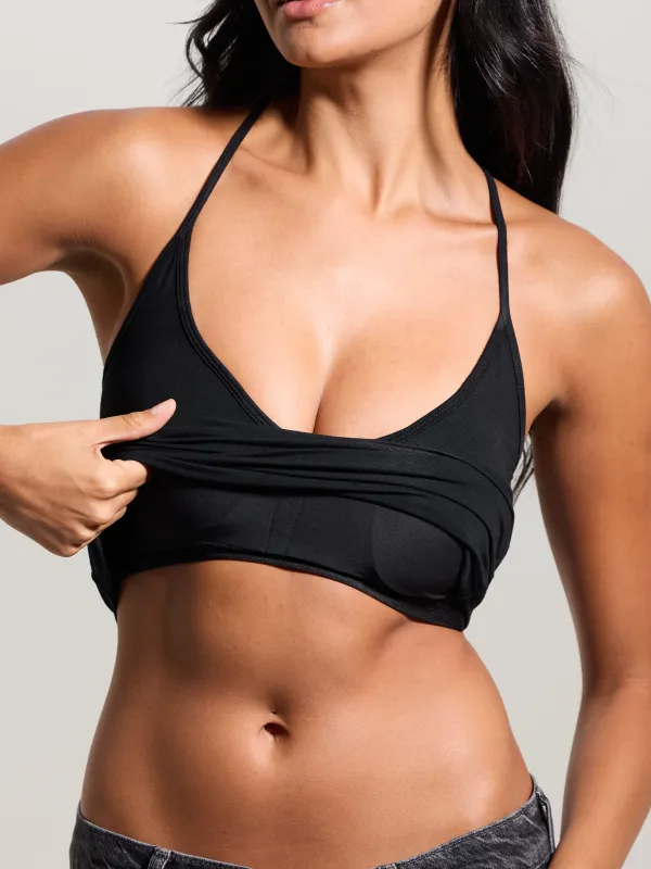 Strappy V-Neck Racerback Tank Top