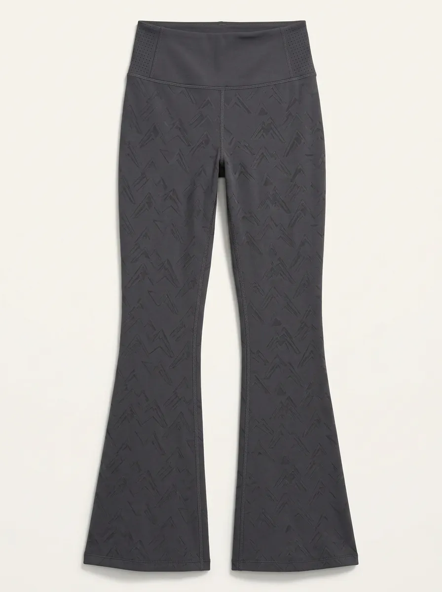 Women's Mountain Hiking Lover Geometric Printed Flare Leggings