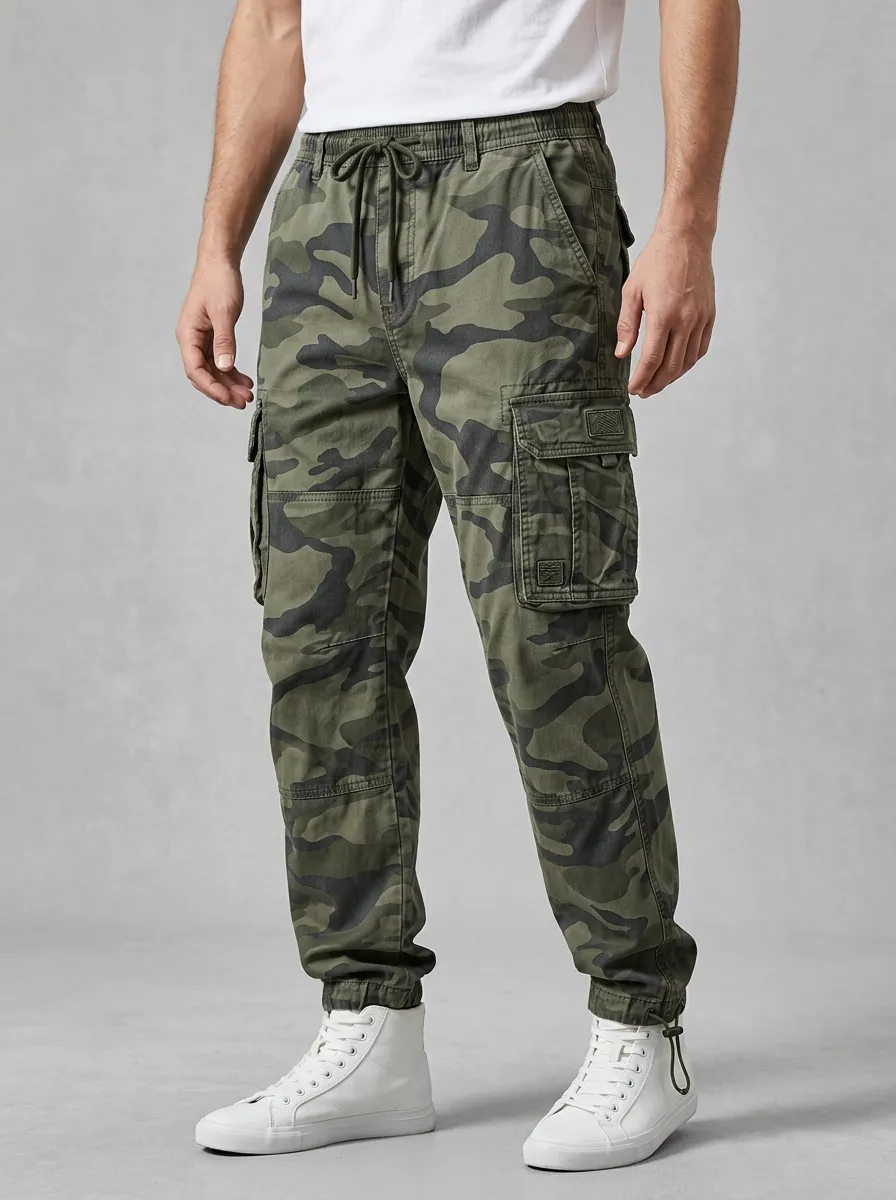 Rugged-Street Camouflage Tactical Camouflage Cargo Pants