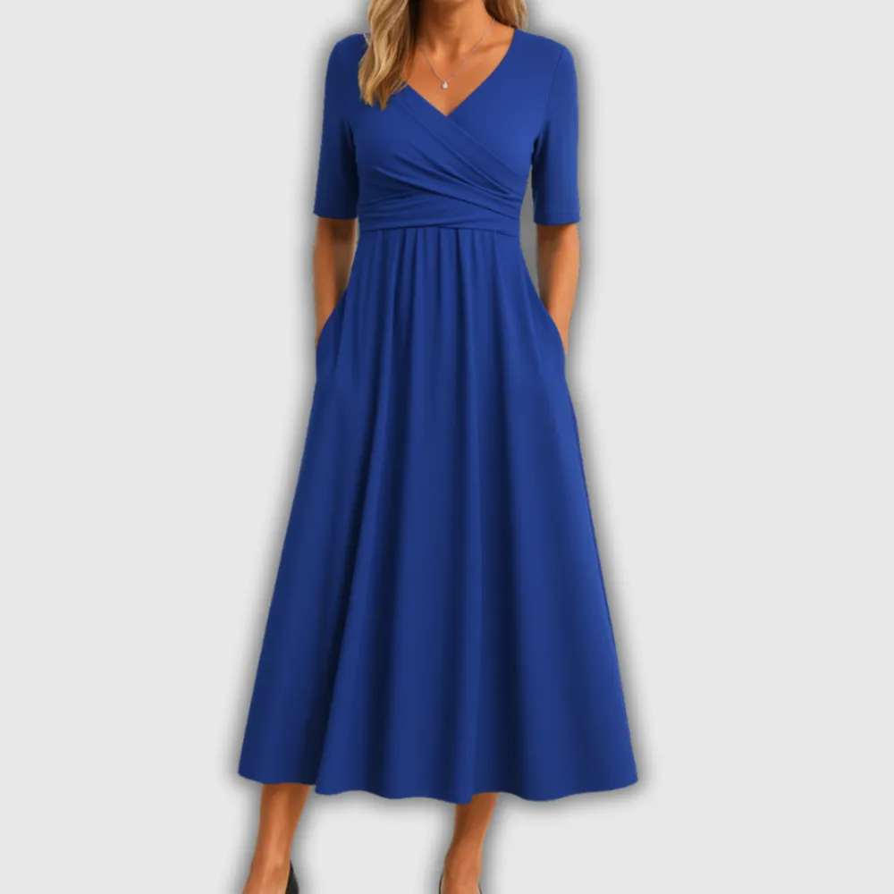 Wrap Crossover Casual Dress