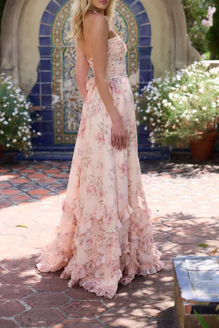The Scarlette Tapestry-Print Woven Dress