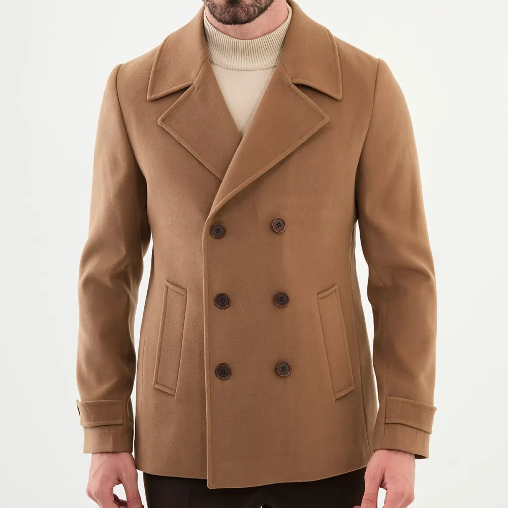Slim Fit Wool Tailored Coat
