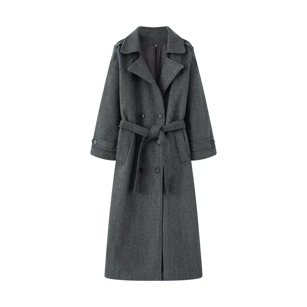 Tailored Belted Trench Coat