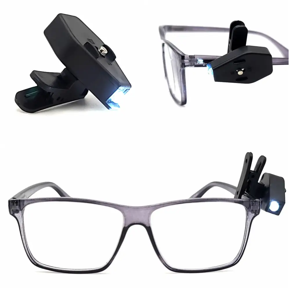Clip-On Glasses Reading Light