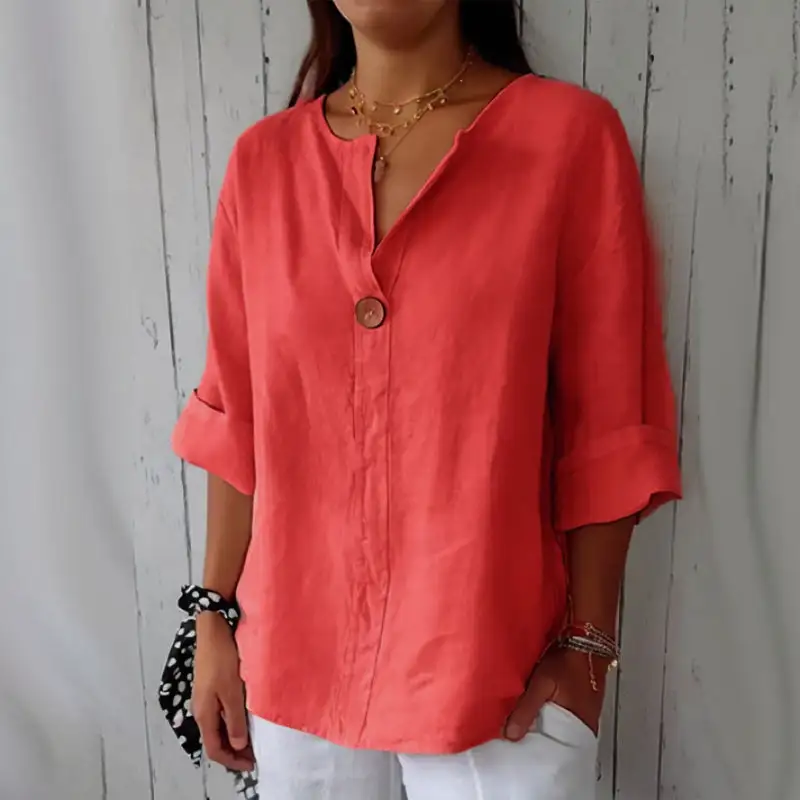  Casual Relaxed Fit Blouse