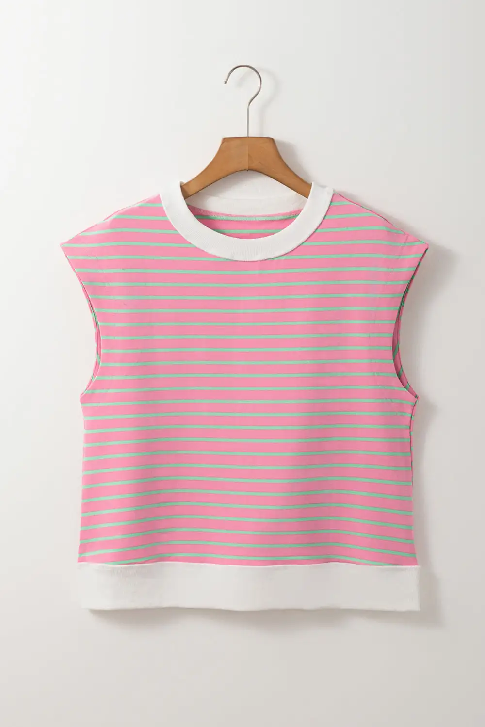 Sachet Pink Striped Crew Neck
